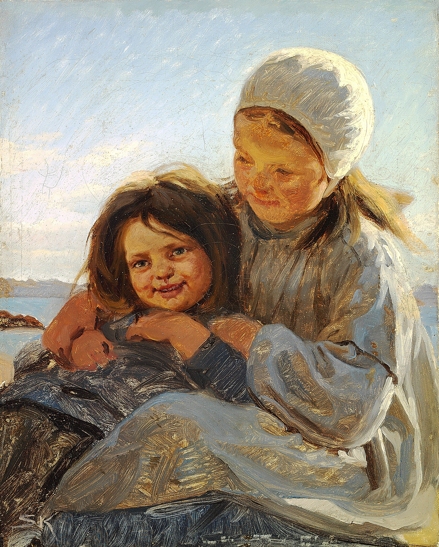 Veljet ja sisarukset. - Peder Severin Krøyer