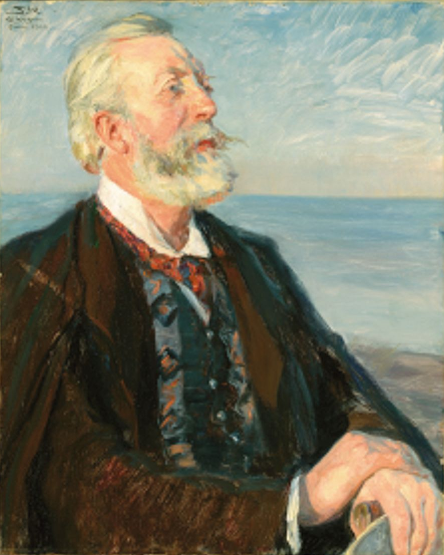 Opetus Holger Drachmannin muotokuvasta. - Peder Severin Krøyer