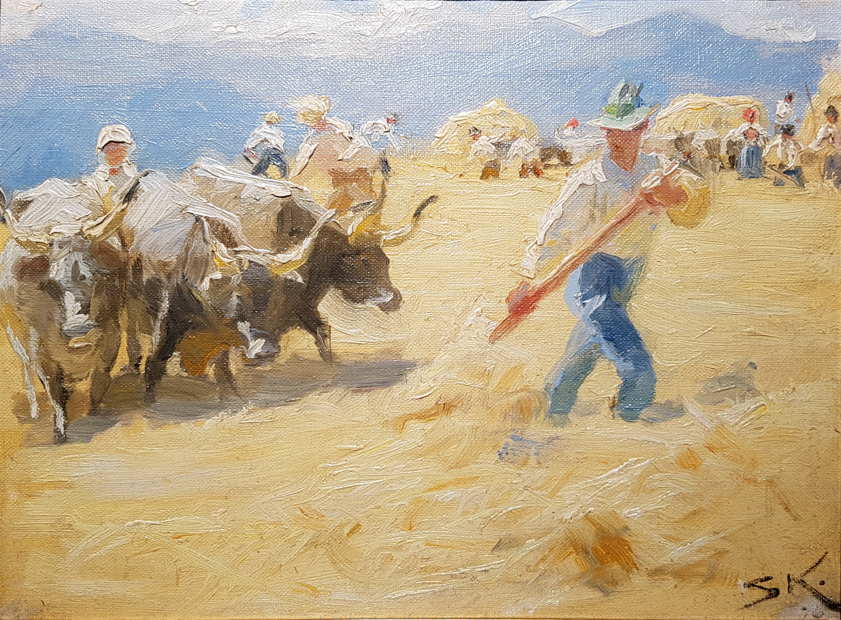 Taistelu Abruzzossa. Opetus. - Peder Severin Krøyer