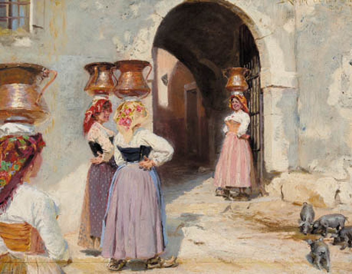 Civita d'Antinon porteilla. - Peder Severin Krøyer