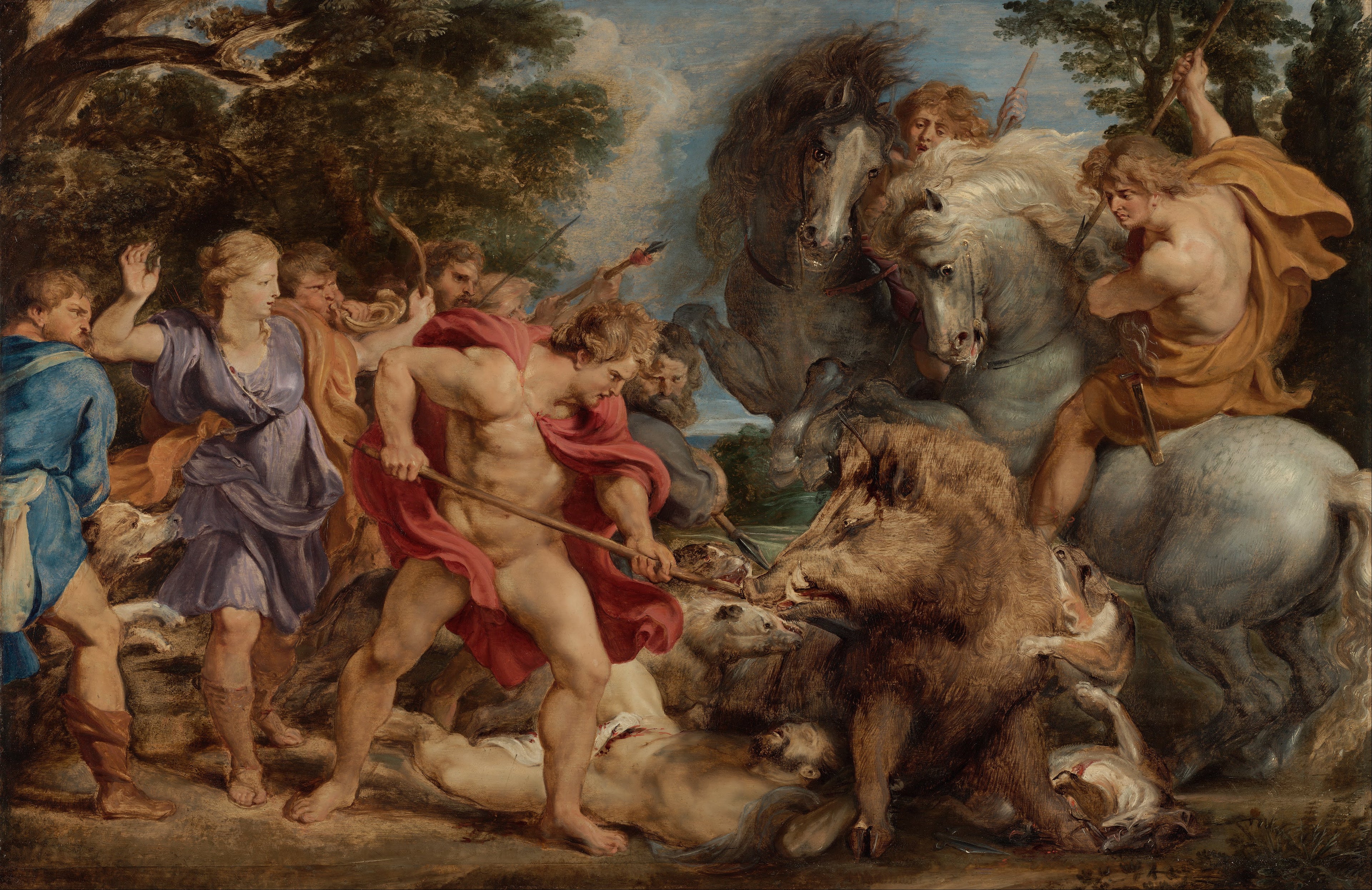 Kalydonin villisian metsästys - Peter Paul Rubens