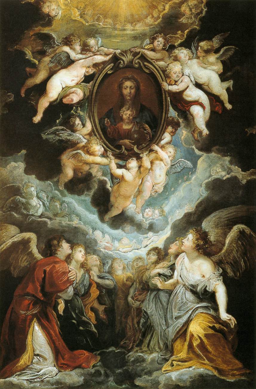 Serafien ja kerubien palvoma Vallicellan Madonna - Peter Paul Rubens