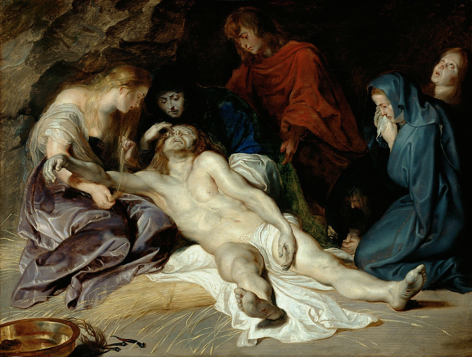 Kristuksen kuollutta ruumista sureminen. - Peter Paul Rubens