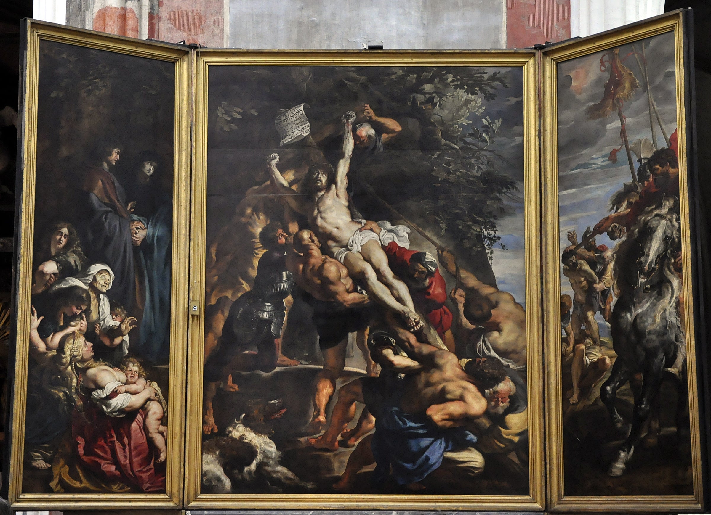 Ristin pystyttäminen - Peter Paul Rubens