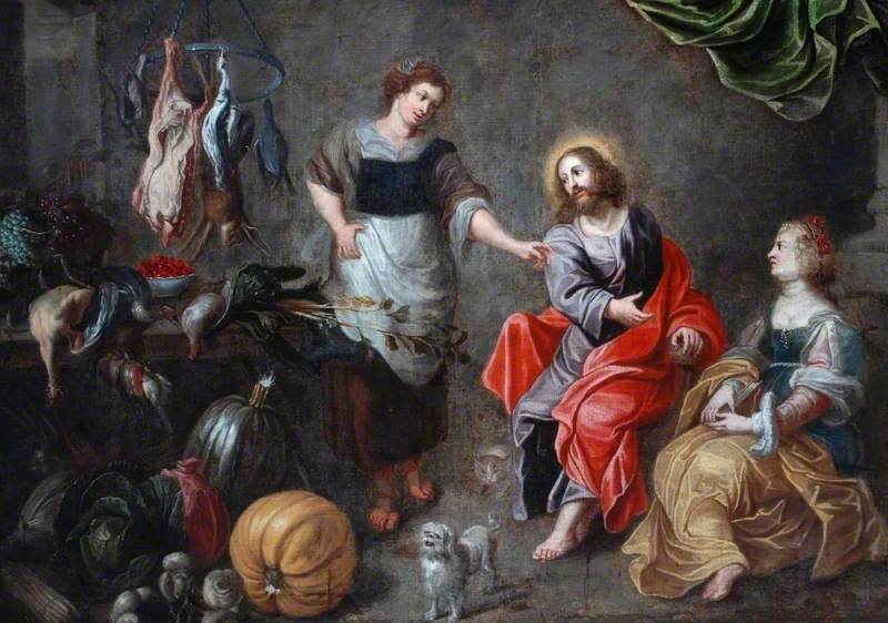 Kristus Martan ja Marian kanssa Betaniassa - Peter Paul Rubens