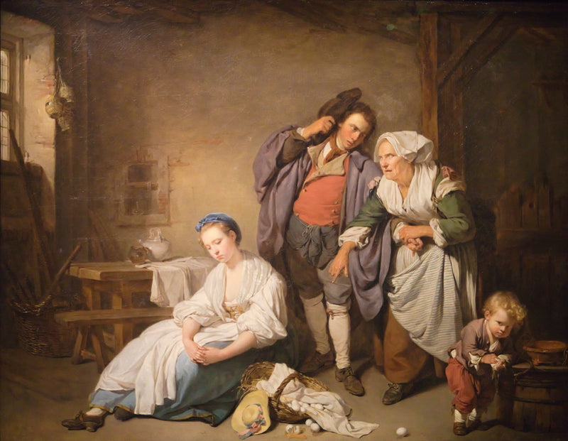 Rikkoutuneet munat - Jean-Baptiste Greuze