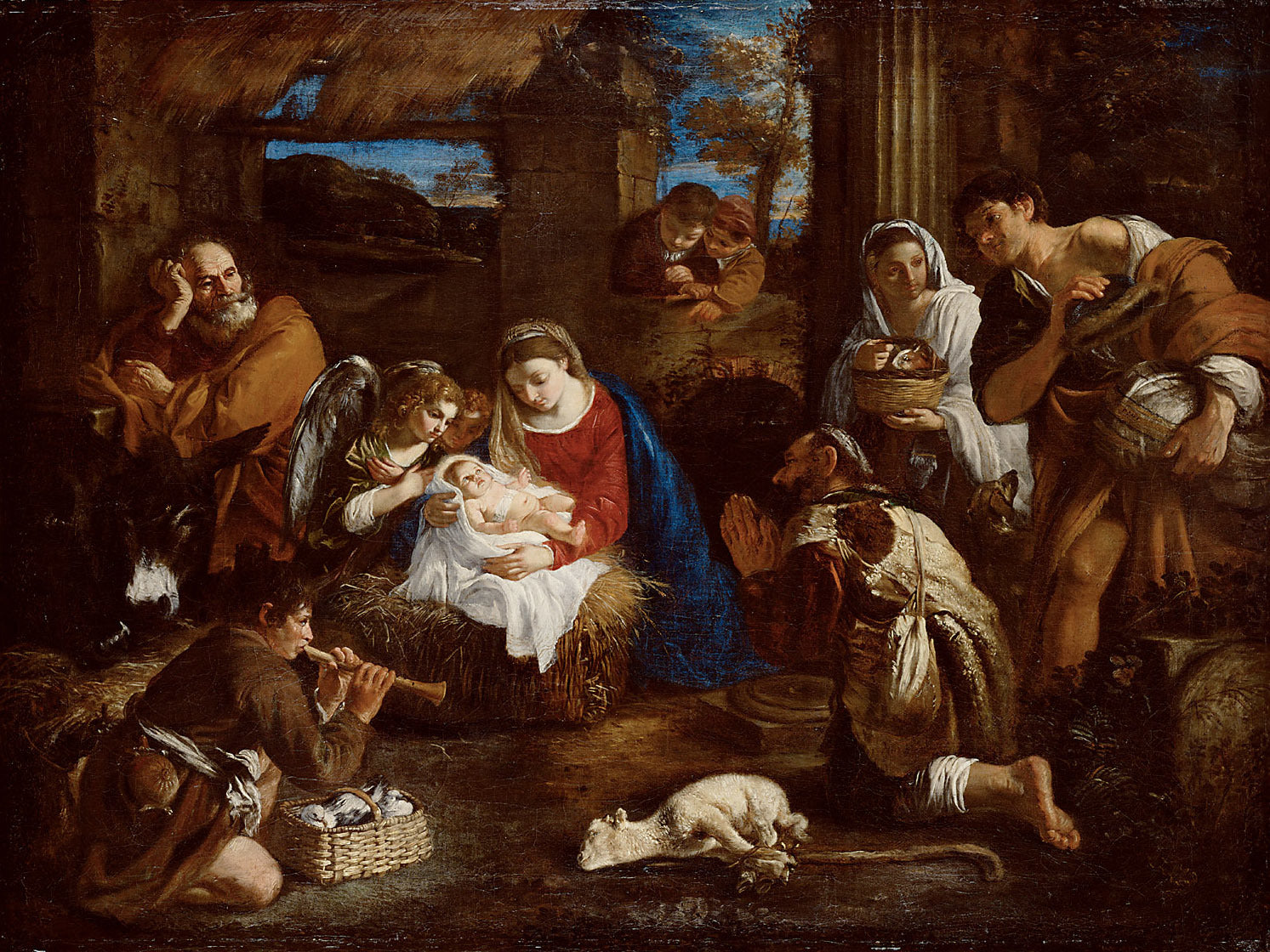 Adoration des bergers - Pier Francesco Mola