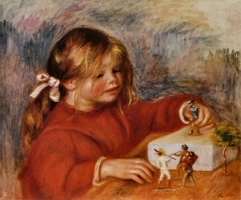 Claude Renoir soittamassa - Pierre-Auguste Renoir