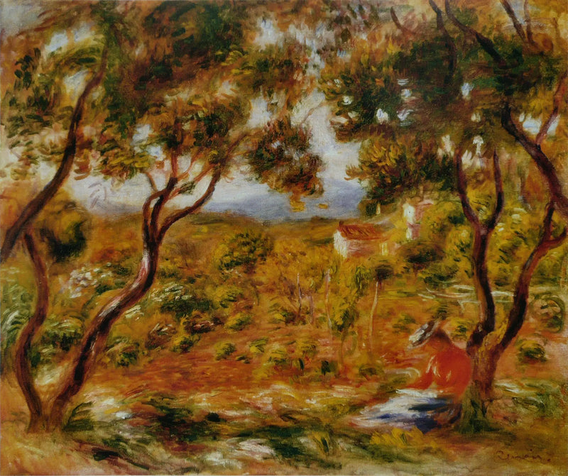 Viinitarhat Cagnes'ssa - Pierre-Auguste Renoir
