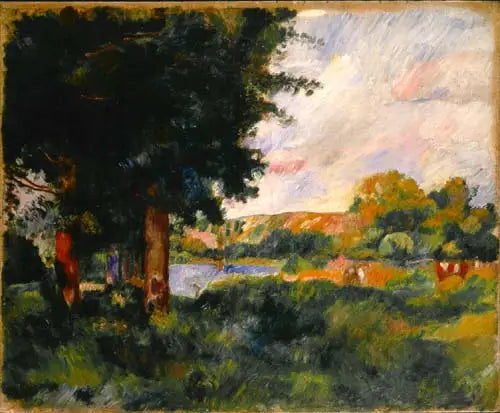 Île-de-France maisema - Pierre-Auguste Renoir