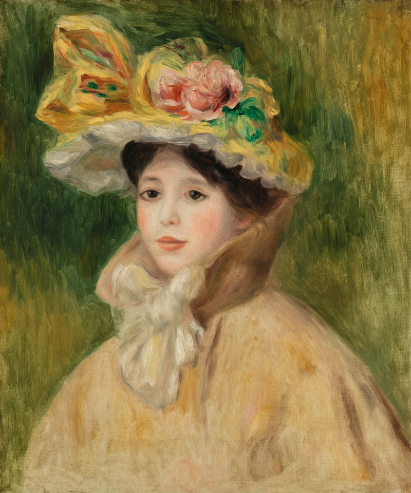 Hattuinen nainen - Pierre-Auguste Renoir
