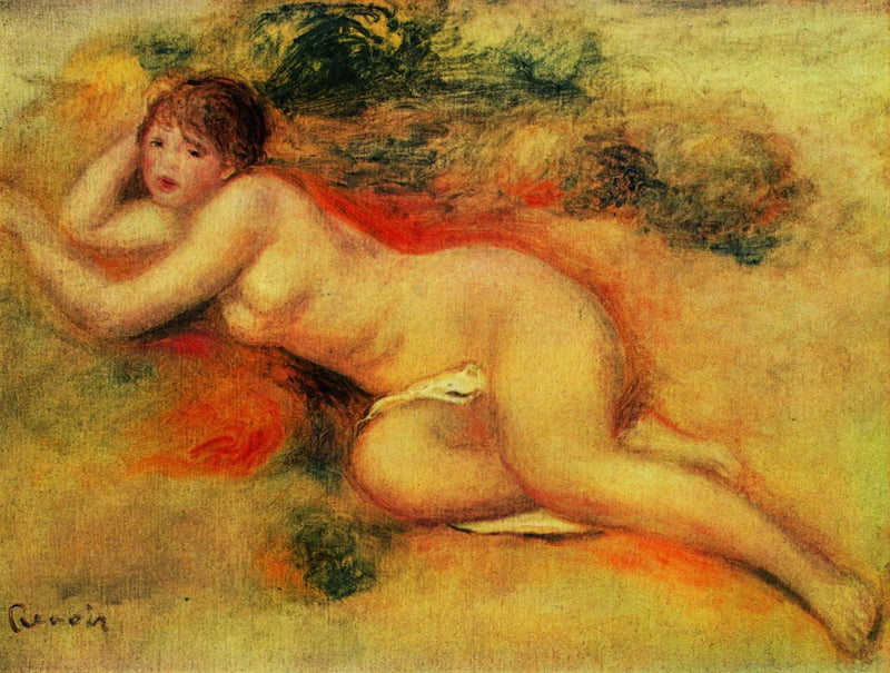 Alaston tyttö - Pierre-Auguste Renoir