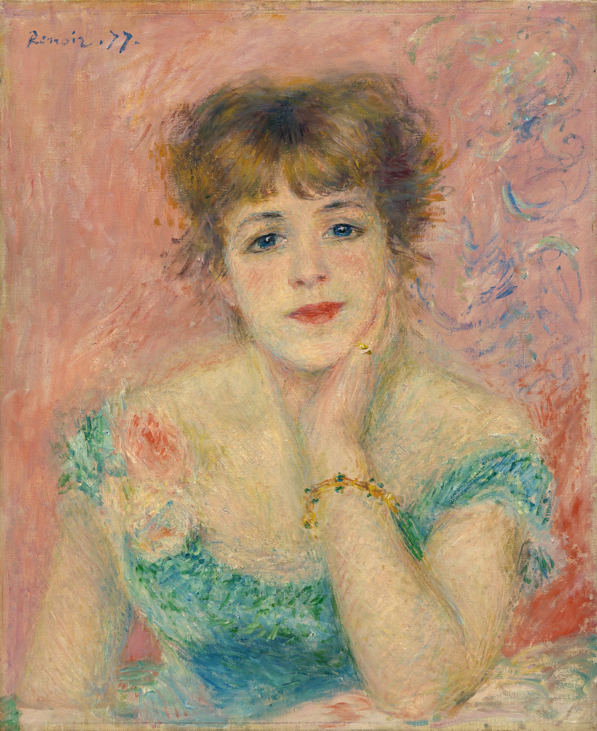 Reproduction du tableau « La Rêverie - Pierre-Auguste Renoir » par Alpha Reproduction en peinture à l’huile