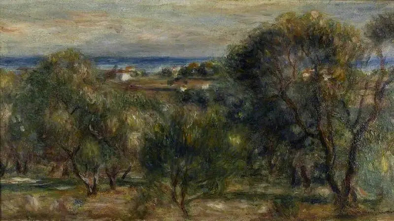 Reproduction du tableau « Oliviers, Cagnes - Pierre-Auguste Renoir » par Alpha Reproduction en peinture à l’huile
