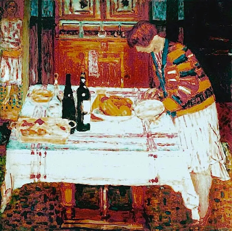 Reproduction du tableau « Après le repas - Pierre Bonnard » par Alpha Reproduction en peinture à l’huile