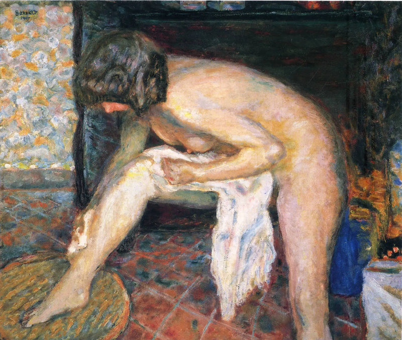 Kumartuva nainen - Pierre Bonnard