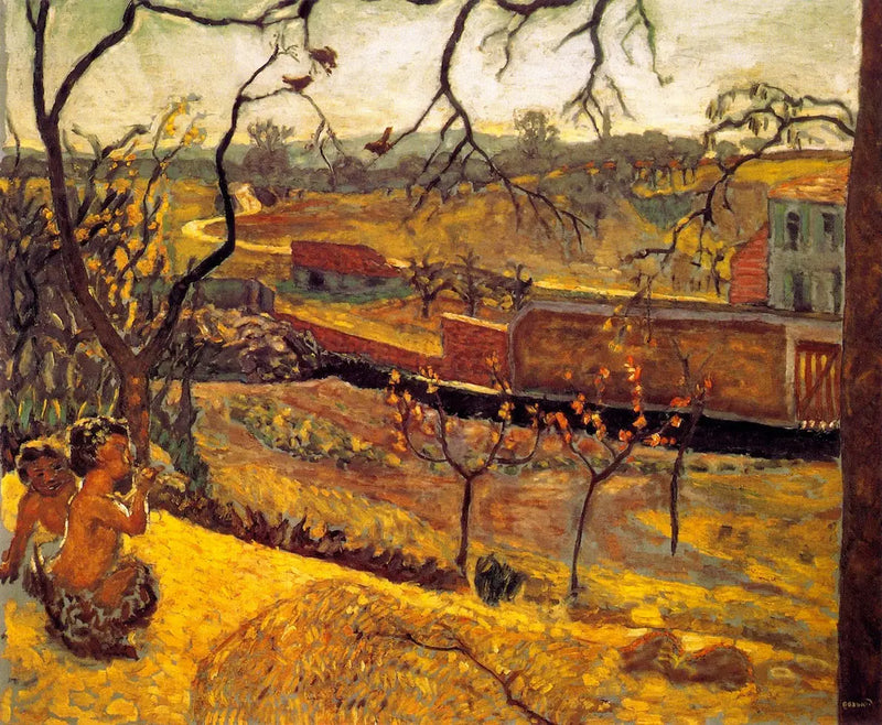 Kevään alku. Pienet faunit - Pierre Bonnard