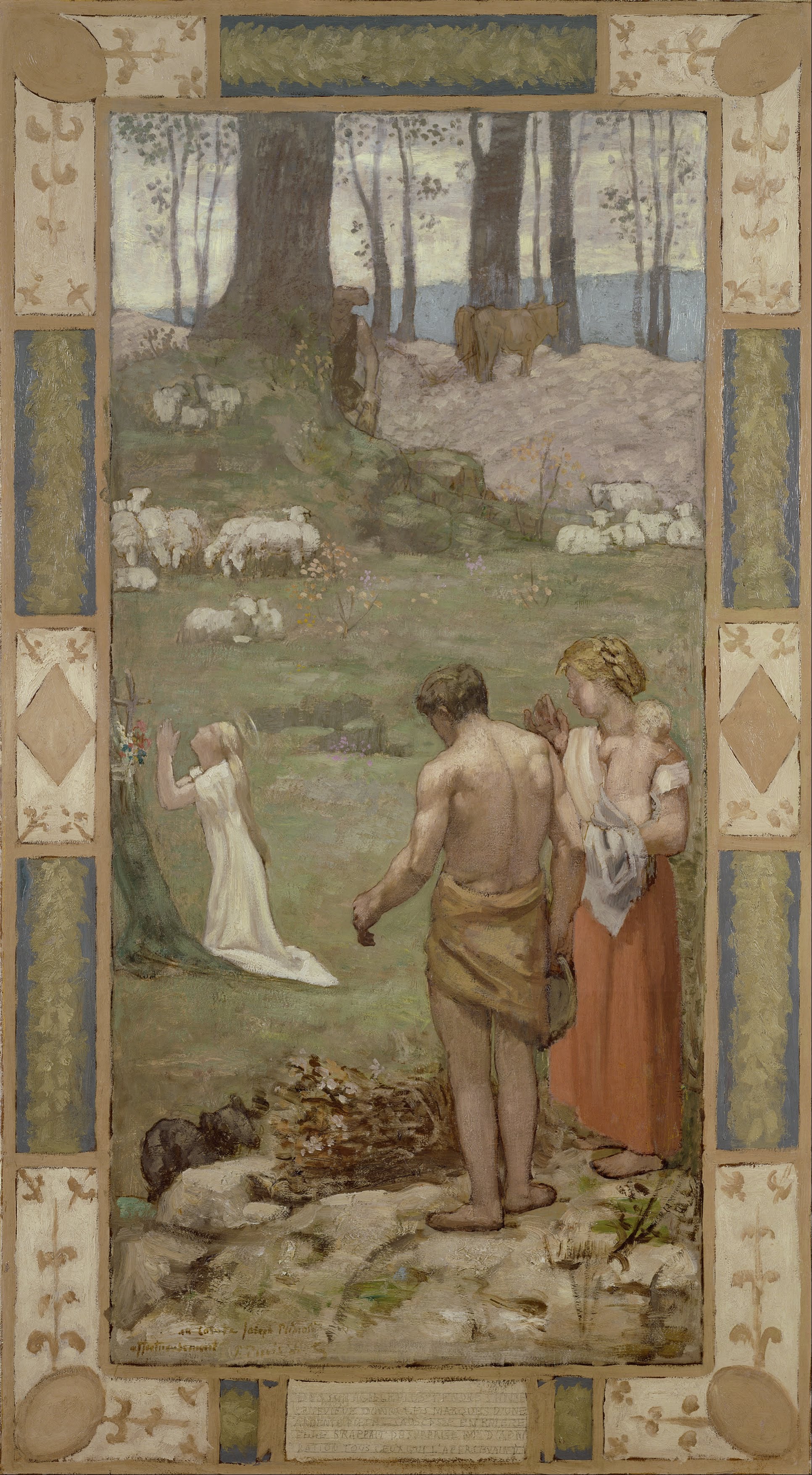 Sainte Geneviève enfant en prière - Pierre Puvis de Chavannes