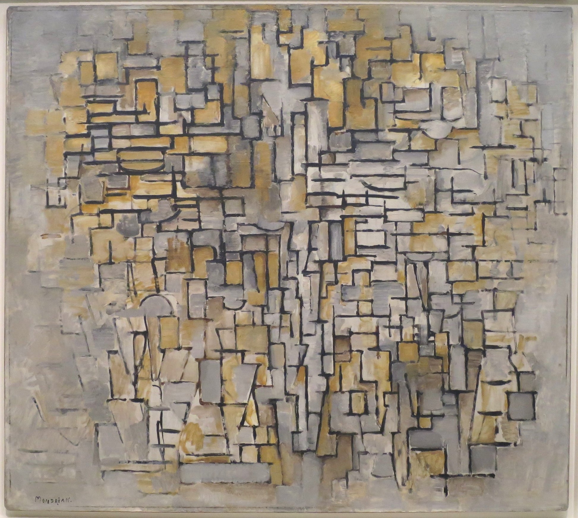 Reproduction du tableau « Tableau n° 2/Composition n° VII - Piet Mondrian » par Alpha Reproduction en peinture à l’huile