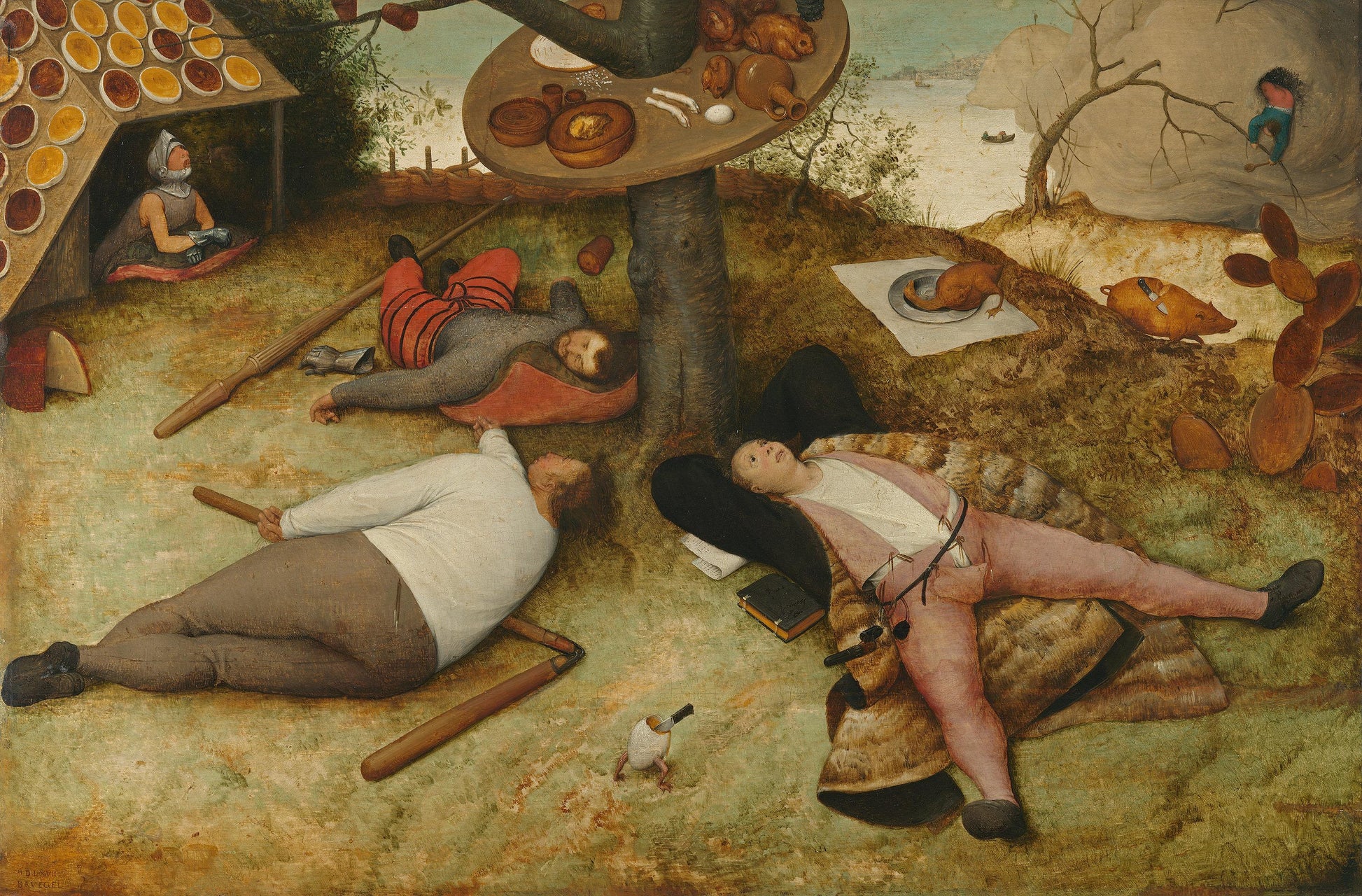 Le Pays de Cocagne - Pieter Brueghel the Elder