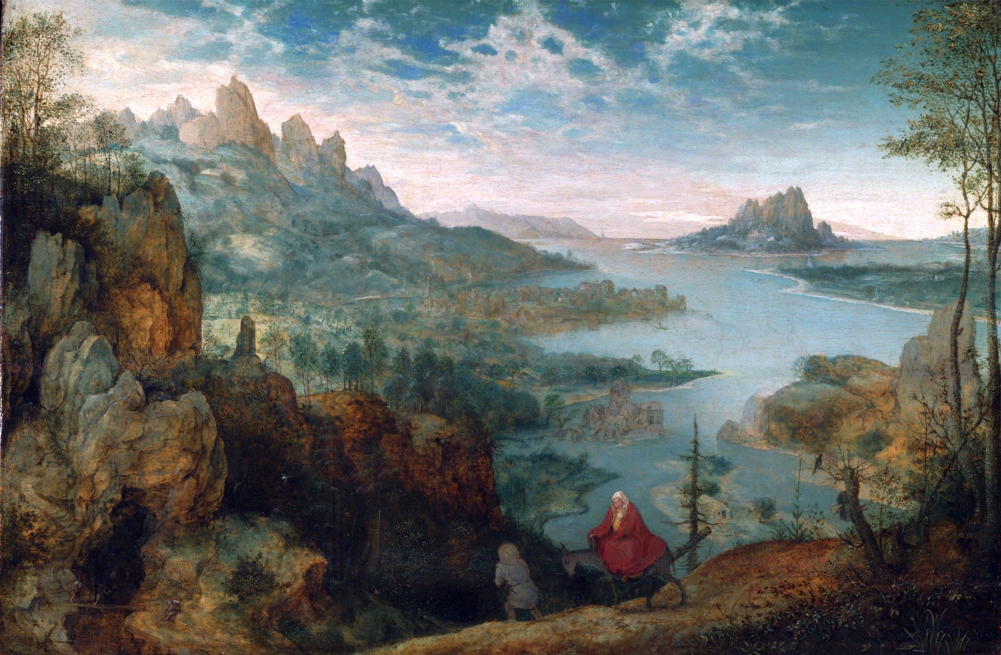 La Fuite en Égypte - Pieter Brueghel the Elder