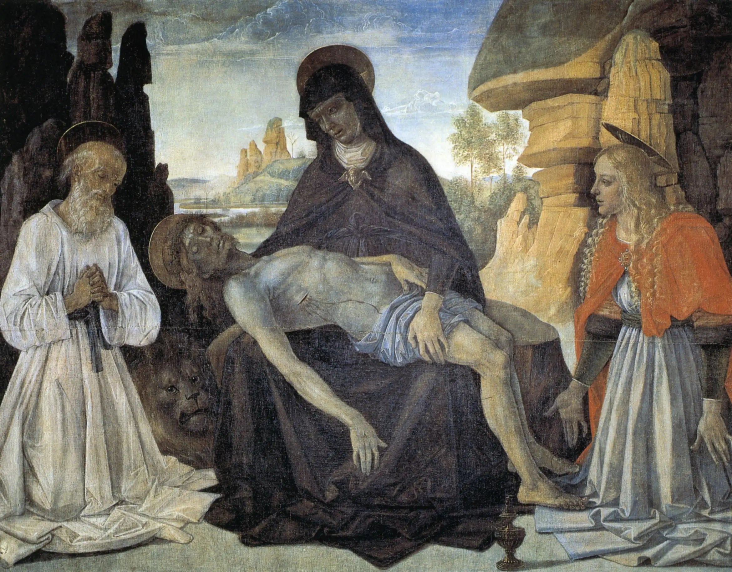 Gonfanon avec la Pietà - Pietro Perugino - Alpha Reproduction