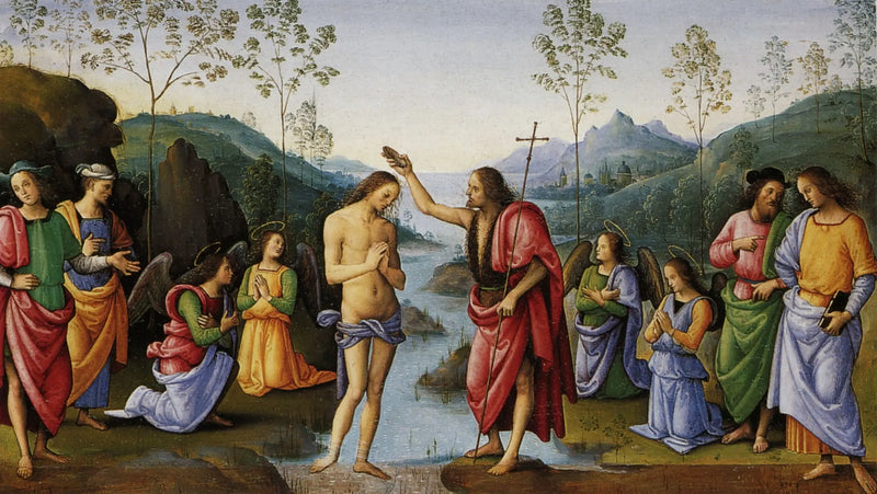 Kristuksen kaste - Pietro Perugino