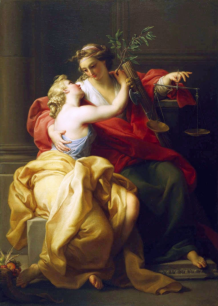 Rauha ja oikeudenmukaisuus - Pompeo Batoni