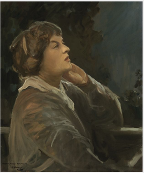 Dora Sigersonin (rouva Shorterin) (n. 1870-1918) muotokuva, runoilija - John Lavery