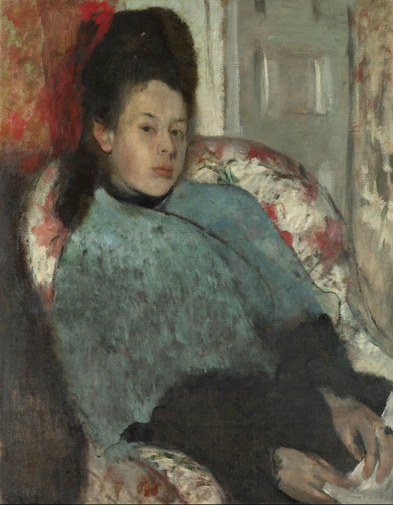 Elena Carafan muotokuva - Edgar Degas