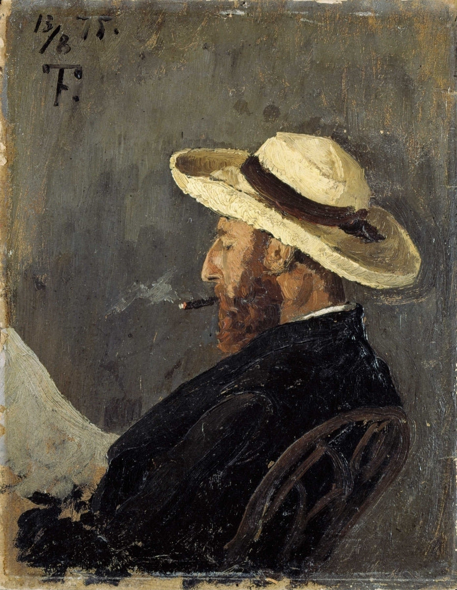 Fredrik Collettin muotokuva - Frits Thaulow