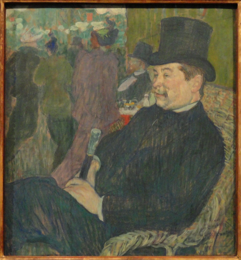 Herra Delaporten muotokuva Pariisin puutarhassa - Henri de Toulouse-Lautrec