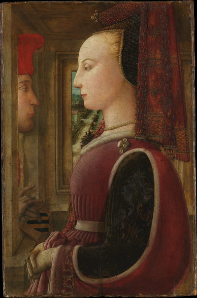Portrait d’une femme et d’un homme à la fenêtre - Fra Filippo Lippi - Alpha Reproduction