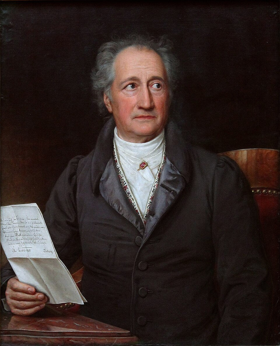 Johann Wolfgang von Goethen muotokuva – Joseph Karl Stieler