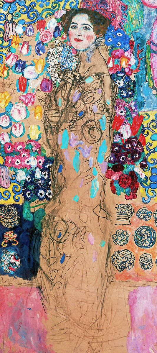 🌸🎨 Maria Munkin muotokuva (keskeneräinen) – Gustav Klimt (noin 1917–1918)