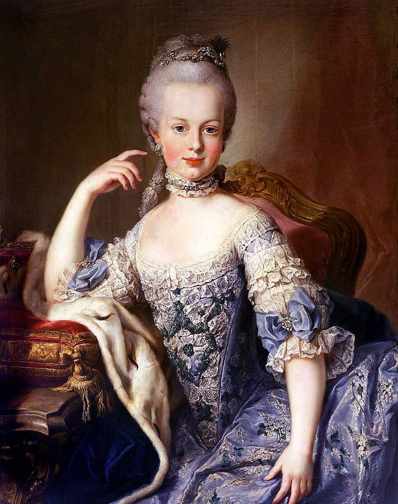 Portrait de Marie-Antoinette enfant – Martin van Meytens (vers 1767)