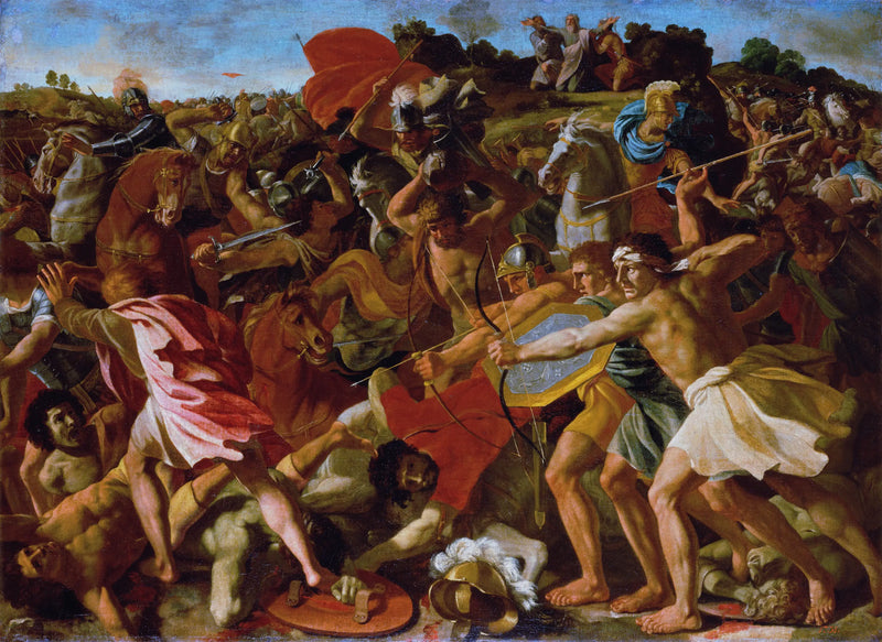 Joosuan voitto amalekilaisia vastaan - Nicolas Poussin