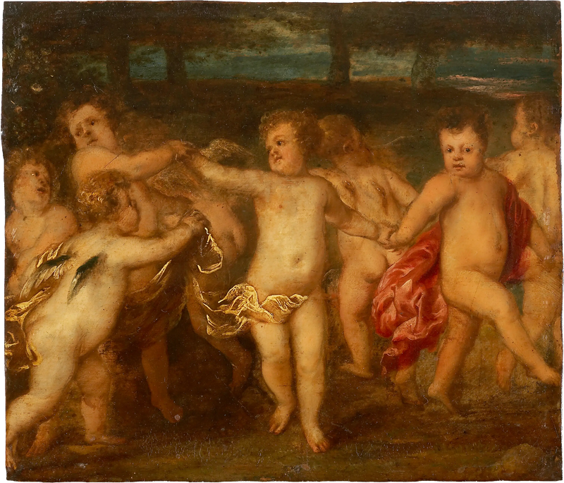 Putti tekemässä ympyräliikettä - Antoine van Dyck