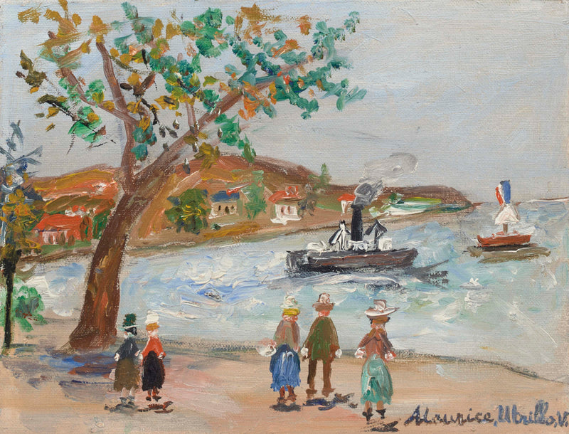 Rade de Beaulieu (Alpes-Maritimes) (1950) - Maurice Utrillo