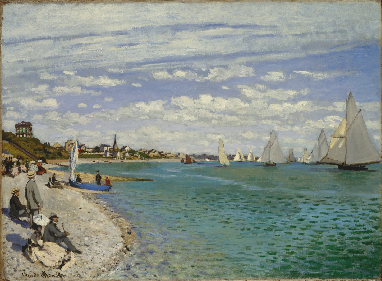 ⛵ Regatat Sainte-Adressen satamassa – Claude Monet (1867)
