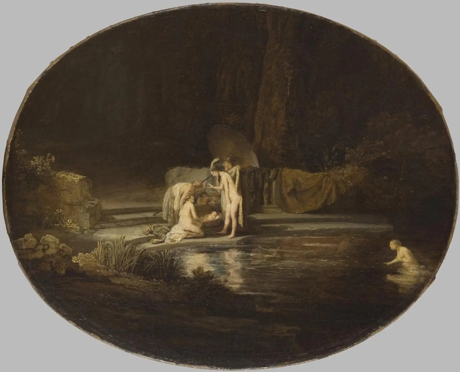 Reproduction du tableau « La découverte de Moïse - Rembrandt » par Alpha Reproduction en peinture à l’huile