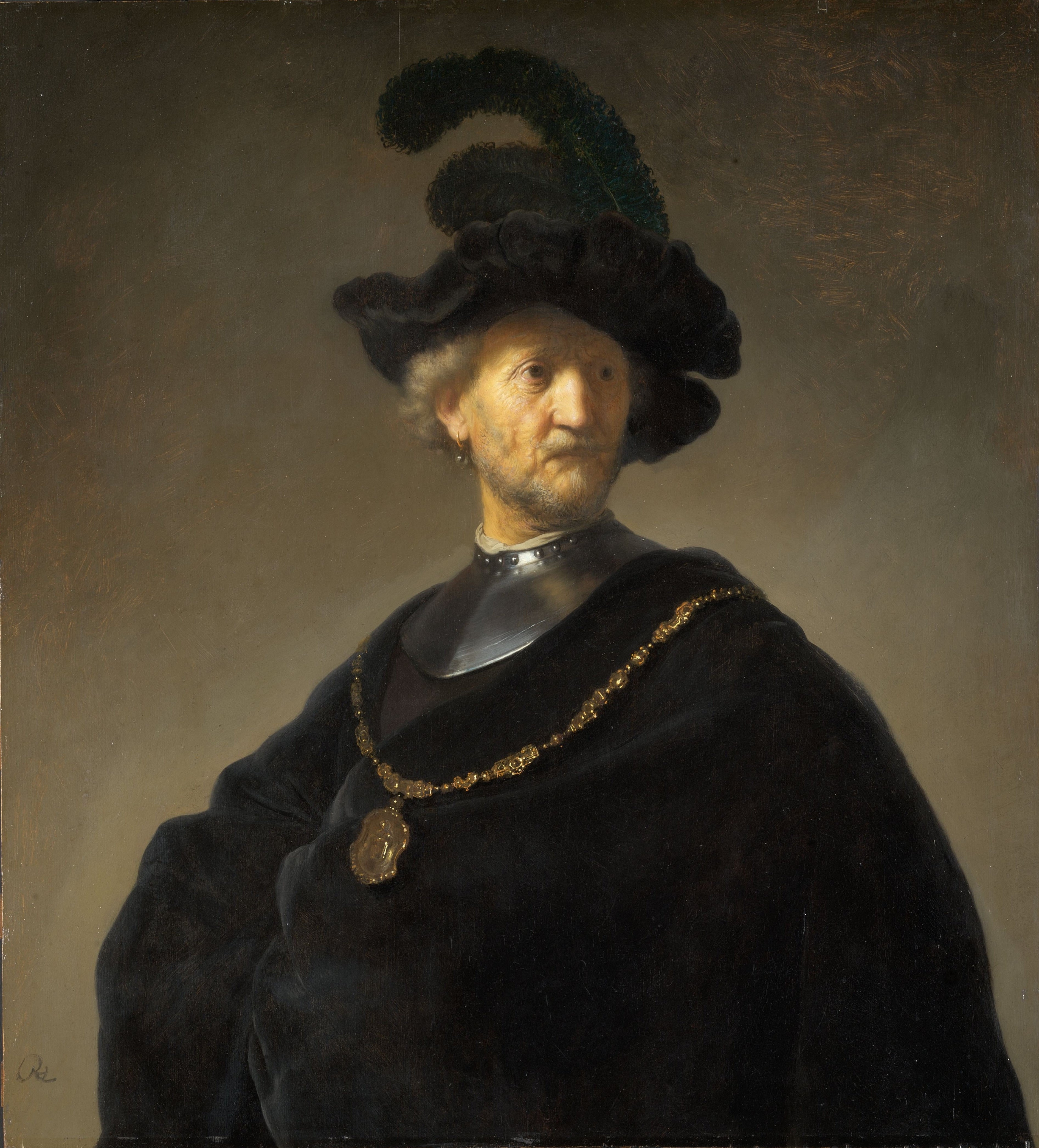 Reproduction du tableau « Le Vieil Homme à la chaîne d'or - Rembrandt » par Alpha Reproduction en peinture à l’huile