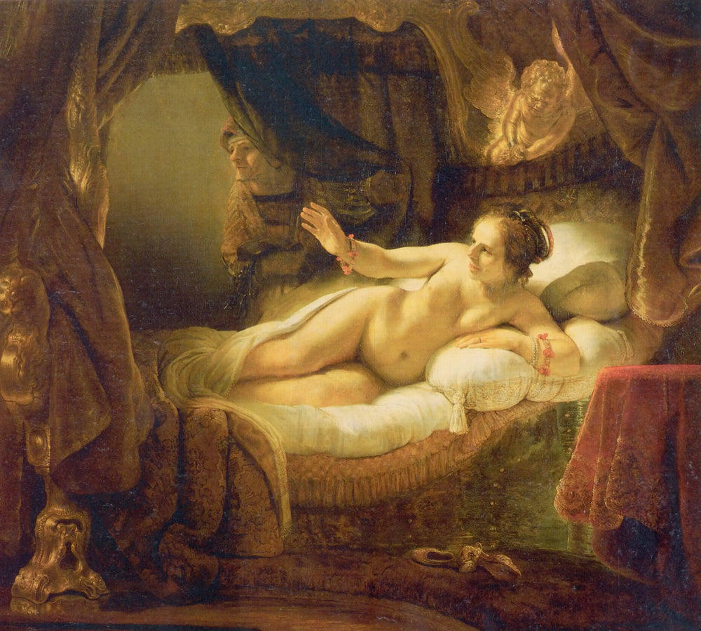 Reproduction du tableau « Danaé - Rembrandt » par Alpha Reproduction en peinture à l’huile