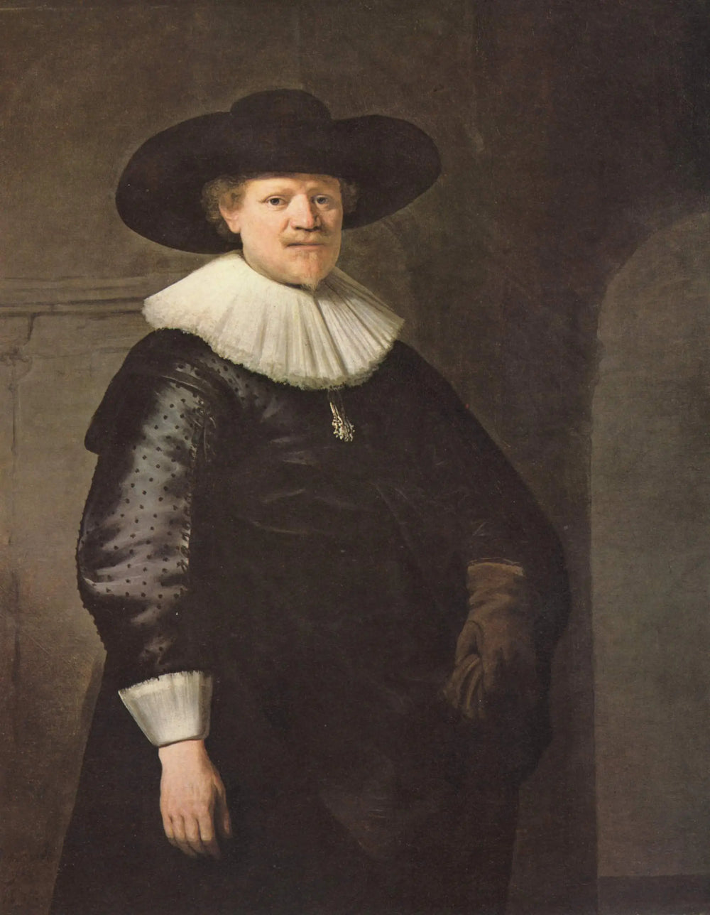 Reproduction du tableau « Portrait de Jan Harmensz. Krul - Rembrandt » par Alpha Reproduction en peinture à l’huile