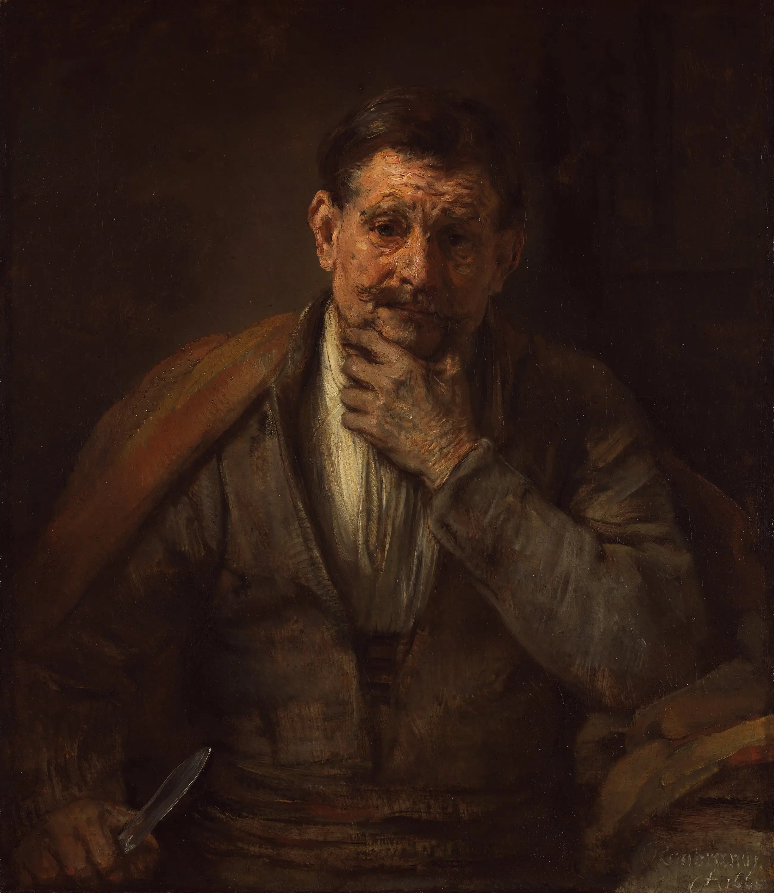 Reproduction du tableau « Saint-Barthélemy - Rembrandt » par Alpha Reproduction en peinture à l’huile