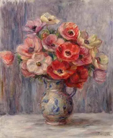 Anemoneet - Pierre-Auguste Renoir
