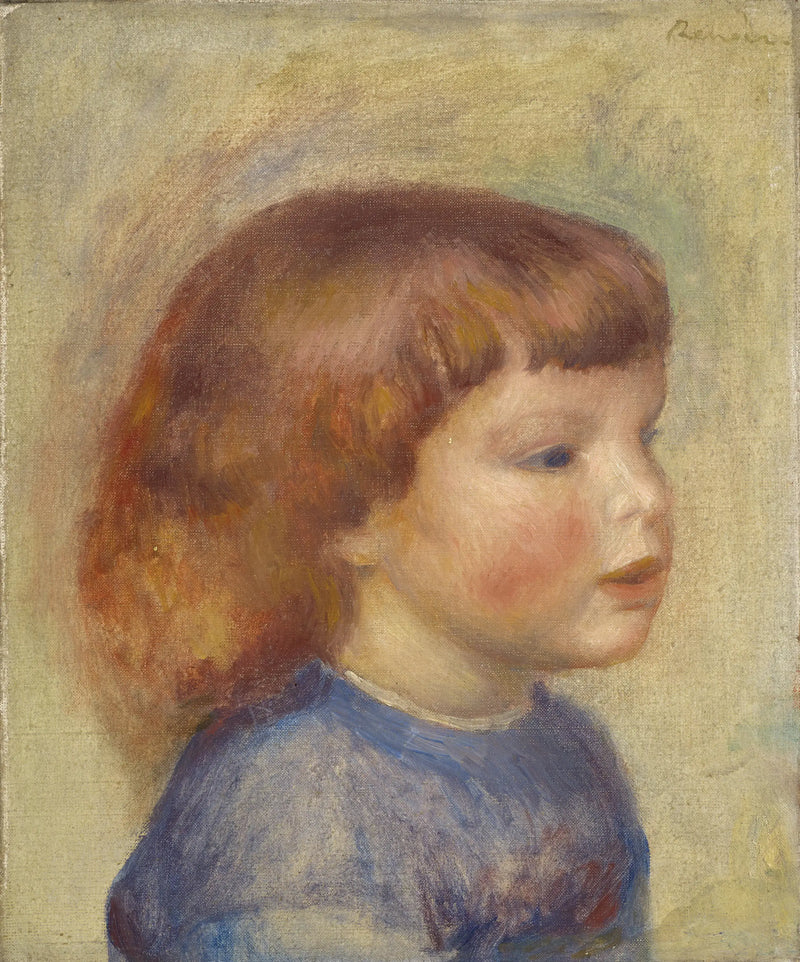 Lapsen pää - Pierre-Auguste Renoir