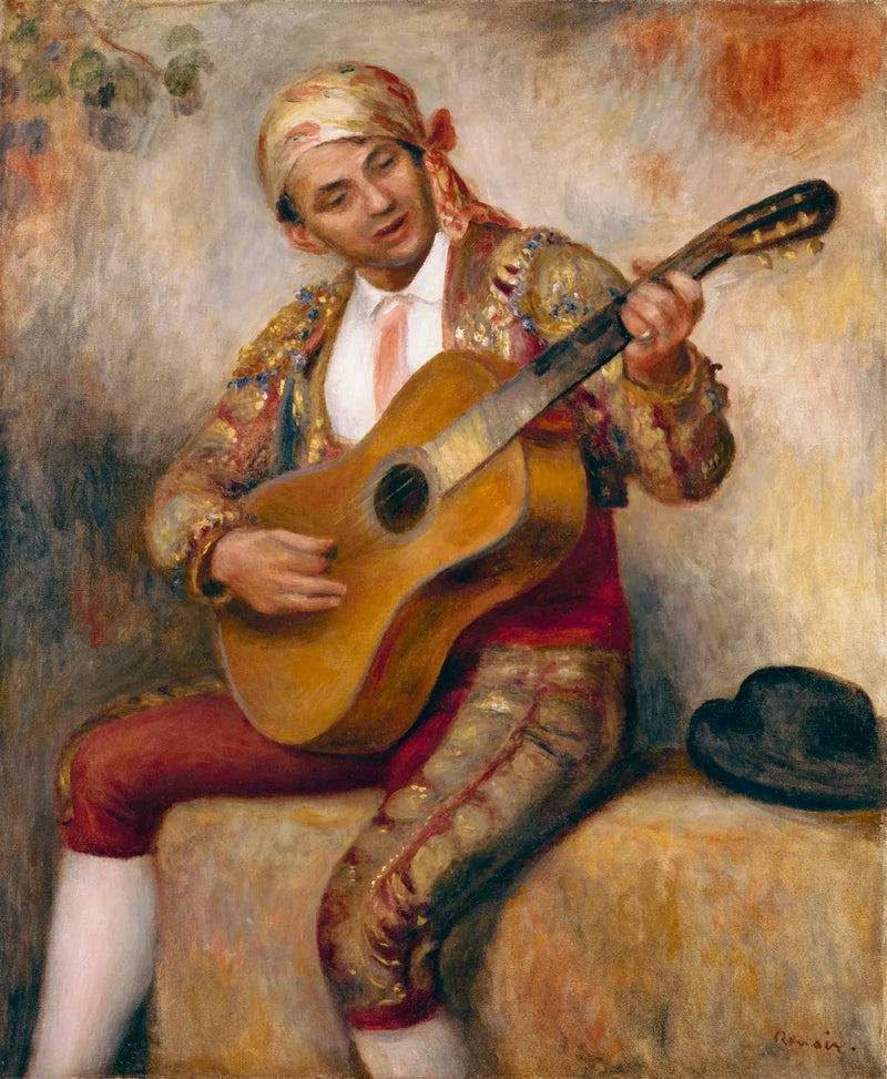 Espanjalainen kitaristi - Pierre-Auguste Renoir