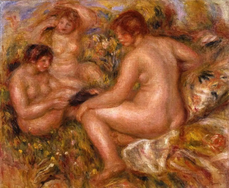 Kolme uimaria - Pierre-Auguste Renoir