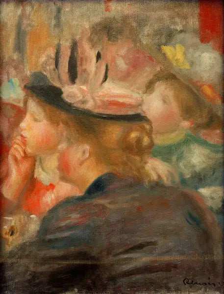Reproduction du tableau « Au théâtre - Pierre-Auguste Renoir » par Alpha Reproduction en peinture à l’huile